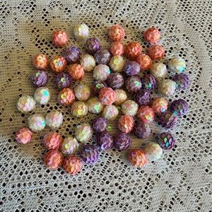 Iridescent sequined vase/bowl filler